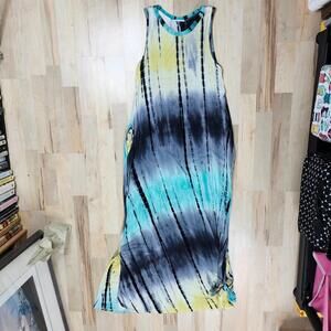 Reborn J Tie Dye Maxi Dress Sleeveless Casual Long Dress
